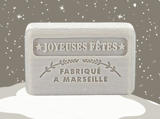 Silver French Christmas Soap - Argent Savon de Noel