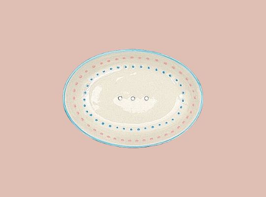 Ceramic Soap Dish - Dotty